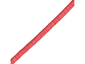 Trade Beads, Vinyl, Heishi, 4mm - Red - (strand) Trade Beads, Vinyl, Heishi, 4mm - Red - (strand)