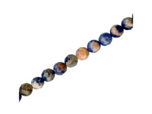 Orange Sodalite Gemstone Beads, Faceted Round, 6mm (strand) Orange Sodalite Gemstone Beads, Faceted Round, 6mm (strand)