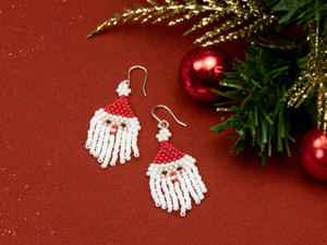 Santa Fringe Earring Kit Santa Fringe Earring Kit