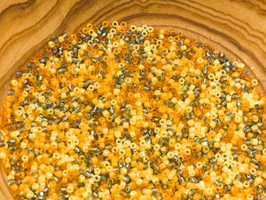 Pumpkin Brulee 11/0 TOHO Treasure Seed Bead Blend