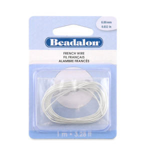 French Wire 0.80mm Silver Plated Copper Base – 1 m (3.28 ft) French Wire 0.80mm Silver Plated Copper Base – 1 m (3.28 ft)