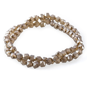 6mm Matte Silver Star Cut Glass Beads 6mm Matte Silver Star Cut Glass Beads