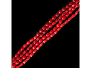 Trade Beads, Small Glass Ovals (strand) Trade Beads, Small Glass Ovals (strand)