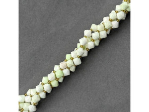 Australian Lemon Chrysoprase 8mm Faceted Bicone Gemstone Bead (strand) Australian Lemon Chrysoprase 8mm Faceted Bicone Gemstone Bead (strand)