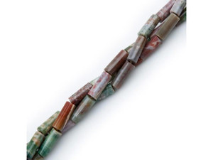 Fancy Jasper Gemstone Beads, 8x21mm Tube with Large Hole (strand) Fancy Jasper Gemstone Beads, 8x21mm Tube with Large Hole (strand)