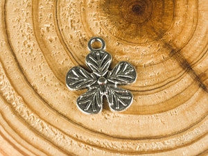 Tibetan Style Alloy Antique Silver Snowflake - 20.6mm