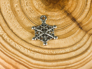 Tibetan Style Alloy Antique Silver Snowflake - 19.9mm