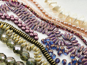 Wild Garden 10-Strand Czech Glass Assortment