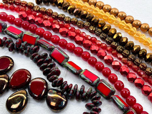 Artbeads Crimson Gold 10-Strand Assortment Pack