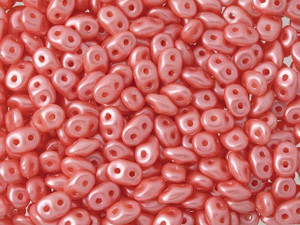 Matubo SuperDuo 2 x 5mm Paradise Pink Pearl Coat 2-Hole Seed Bead 2.5-Inch Tube Matubo SuperDuo 2 x 5mm Paradise Pink Pearl Coat 2-Hole Seed Bead 2.5-Inch Tube