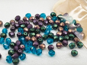 Artbeads Designer Peacock Lagoon 6mm Fire-Polish Blend