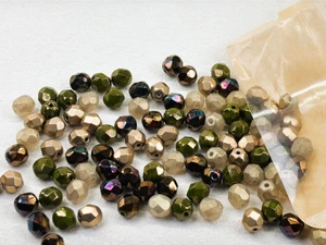 Artbeads Designer Olive Grove 6mm Fire-Polish Blend