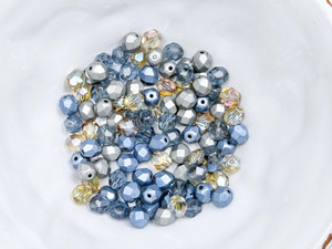 Artbeads Designer Steel Horizon 6mm Fire-Polish Blend