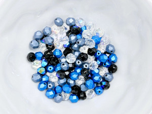 Artbeads Designer Midnight Tides 6mm Fire-Polish Blend