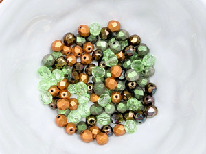 Artbeads Designer Verdigris Grove 6mm Fire-Polish Blends