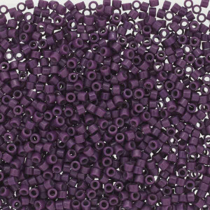 Miyuki 11/0 Opaque Dark Purple Duracoat Delica Seed Beads 2.5-Inch Tube Miyuki 11/0 Opaque Dark Purple Duracoat Delica Seed Beads 2.5-Inch Tube
