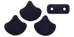 Matubo 2-Hole Saturated Montana Ginkgo Leaf Bead 2.5-Inch Tube