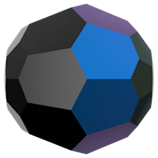 PRESTIGE 5000 4mm Faceted Round Bead Jet AB 2x PRESTIGE 5000 4mm Faceted Round Bead Jet AB 2x