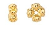 TierraCast 24K Gold-Plated Four Flowers Spacer Bead