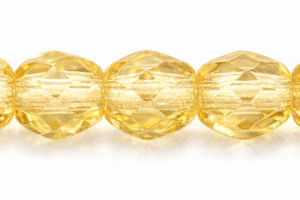 Czech Fire-Polish Bead 3mm Light Topaz (50pc Strand) by Starman