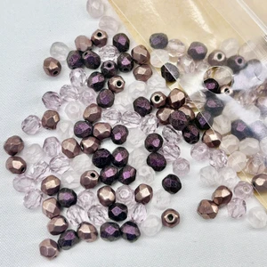 Artbeads Designer Moonlit Mauve 4mm Designer Fire-Polish Blend