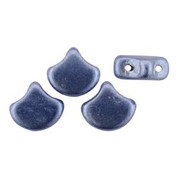 Matubo 2-Hole ColorTrends Sueded Gold Provence Ginkgo Leaf Bead 2.5-Inch Tube