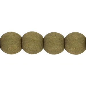 Czech Glass 3mm Round Beads Dark Sage (100pc Strand) by Starman