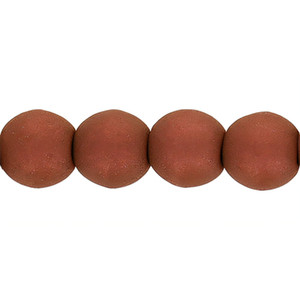 Czech Glass 3mm Round Beads Ember Sunset (100pc Strand) by Starman