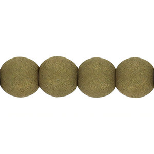 Czech Glass 4mm Round Beads Dark Sage (100pc Strand) by Starman