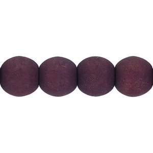 Czech Glass 4mm Round Beads Deep Plum (100pc Strand) by Starman