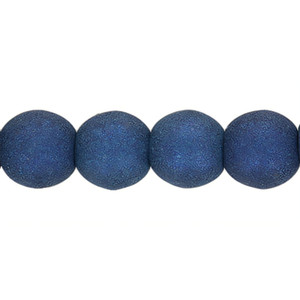 Czech Glass 4mm Round Beads Cobalt Glaze (100pc Strand) by Starman