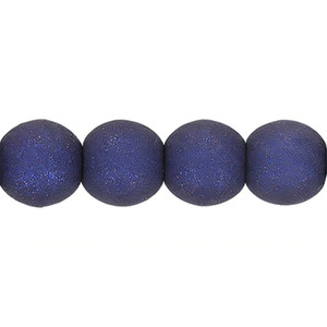 Czech Glass 4mm Round Beads Moonlight Blue (100pc Strand) by Starman