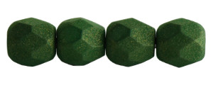 Czech Glass 4mm Fire-Polish Beads Green Garden (50pc Strand) by Starman