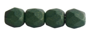 Czech Glass 3mm Fire-Polish Beads Forest Shade (50pc Strand) by Starman