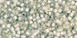 TOHO Treasure 11/0 Matte Silver-Lined Crystal Seed Bead 2.5-Inch Tube