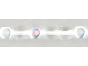 Czech Cubes 4mm Crystal AB (100pc Strand) by Starman