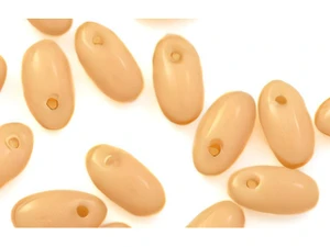 Czech Rizo 6 x 2.5mm: Silk Beige, 2.5" Tube Czech Rizo 6 x 2.5mm: Silk Beige, 2.5" Tube
