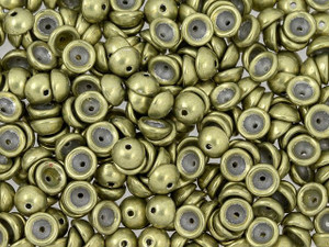 Czech Glass 2 x 4mm ColorTrends Saturated Metallic Limelight Teacup Bead 2.5-Inch Tube by Starman Czech Glass 2 x 4mm ColorTrends Saturated Metallic Limelight Teacup Bead 2.5-Inch Tube by Starman