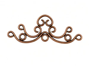 JBB Filigreed Bar Conntector 17/20mm : Antique Copper