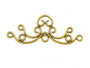 JBB Filigreed Bar Conntector 17/20mm : Gold