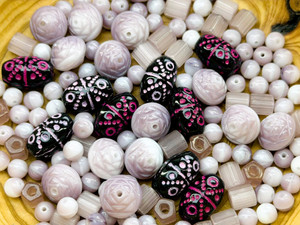 Limited Edition Czech Glass Knitted Bead Soup - 50 grams