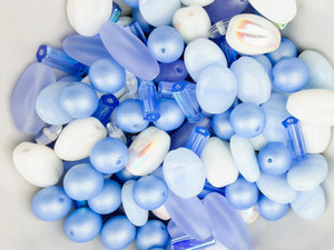 Limited Edition Periwinkle Skies Bead Soup - 100 grams