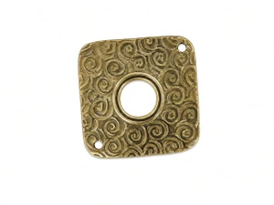 JBB Square Link w/Swirls 23/23mm : Gold