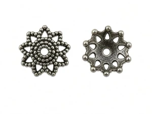 JBB Rope Bead Cap 10/3mm : Antique Silver