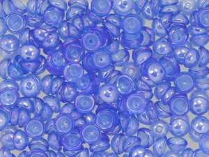 Czech Glass 2 x 4mm Luster Iris - Sapphire Teacup Bead 2.5-Inch Tube by Starman Czech Glass 2 x 4mm Luster Iris - Sapphire Teacup Bead 2.5-Inch Tube by Starman