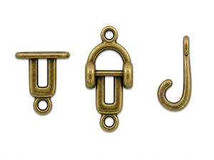 JBB Horseshoe Clasp Set : Antique Brass