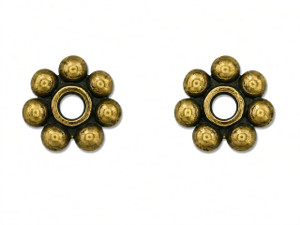 JBB Beaded Ring 6/1mm : Antique Brass