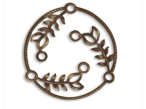 Vintaj Fern Laurel Connector 35mm