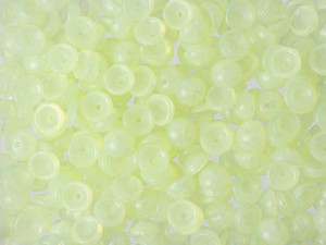 Czech Glass 2 x 4mm Milky Jonquil Teacup Bead 2.5-Inch Tube by Starman Czech Glass 2 x 4mm Milky Jonquil Teacup Bead 2.5-Inch Tube by Starman