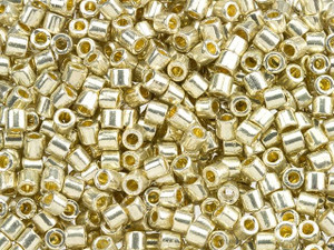 Miyuki 8/0 Delica Seed Beads - Galvanized Silver 2.5-Inch Tube Miyuki 8/0 Delica Seed Beads - Galvanized Silver 2.5-Inch Tube